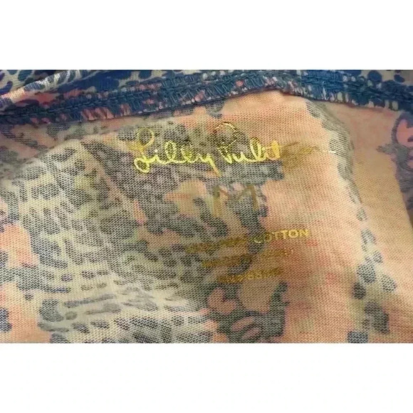 NWT LIlly Pulitzer Preston Dress Coastal Blue Maybe Gator Size M - Picture 14 of 15